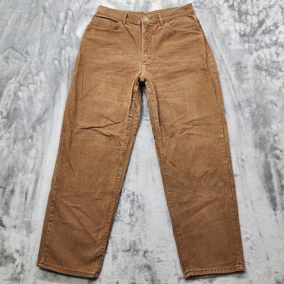 Lee Denim - Vintage Lee Jeans Womens 16 Brown High Rise Tapered Leg Cotton Denim Casual